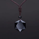 Black Obsidian Protection Necklace-Necklace-AuraGlee-AuraGlee