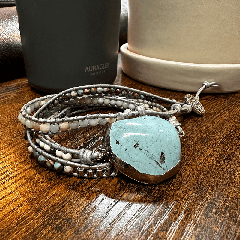 Protective Healing Turquoise Wrap Bracelet