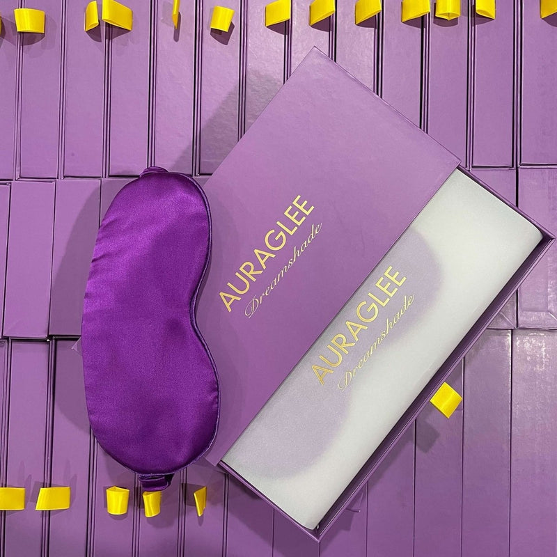 Dreamshade - 100% Silk Sleep Mask-Sleep Mask-AuraGlee-Lavender-AuraGlee
