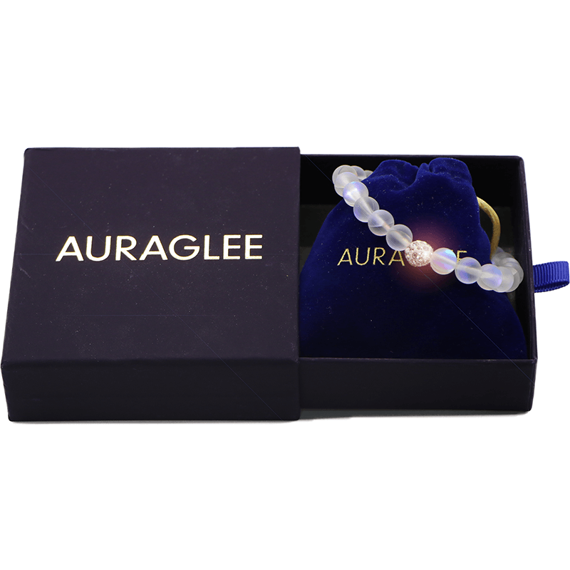 Angel Glass Bracelet-Bracelet-AuraGlee-Rainbow - Crystal Ball-AuraGlee