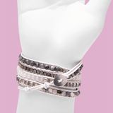 Hope & Renewal White Labradorite Wrap Bracelet