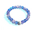 Blue Angel Glass Bracelet - White Marble Bead