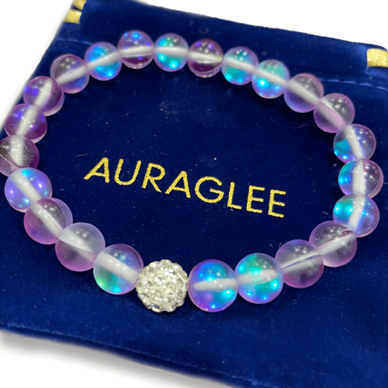 Angel Glass Bracelet-Bracelet-AuraGlee-Purple - Crystal Ball-AuraGlee